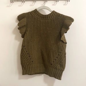 Cable knit sweater tank size XS